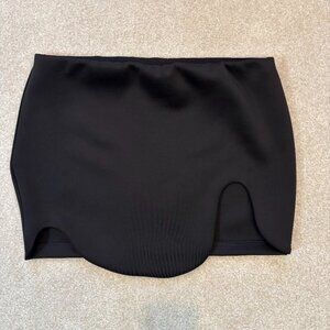 Sammy B Oval Place Curved Hem Miniskirt - Black - Size XL
